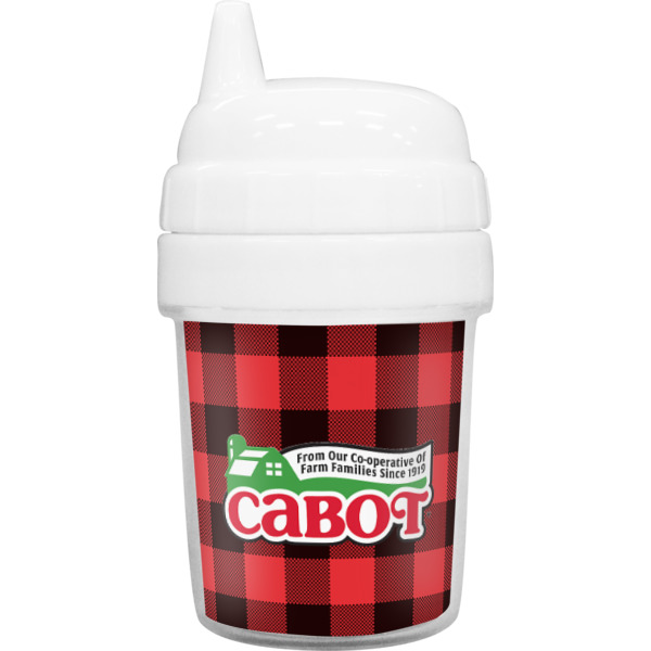 Custom Lumberjack Plaid Baby Sippy Cup (Personalized)