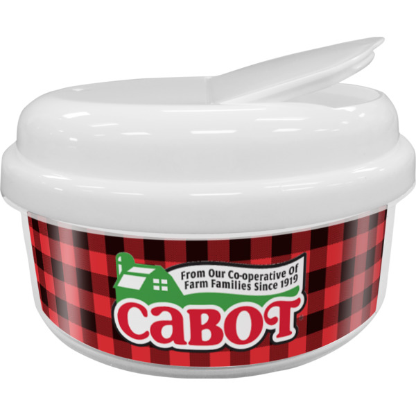 Custom Lumberjack Plaid Snack Container (Personalized)