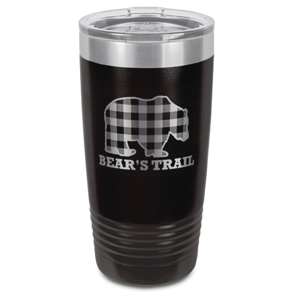 Custom Design - Black Polar Camel Tumbler - 20oz - Front