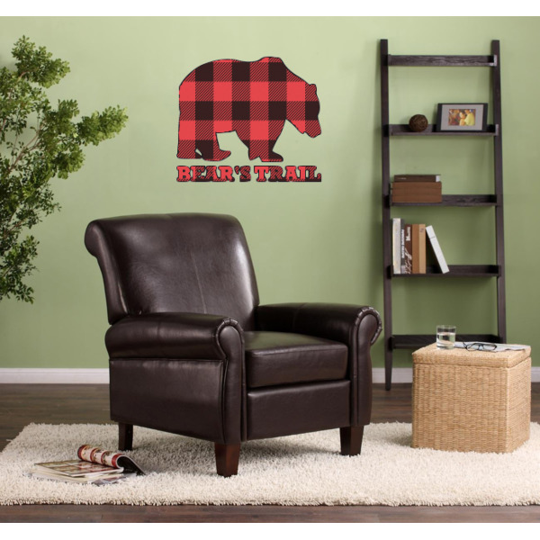 Custom Design - Wall Graphic on Living Room Wall