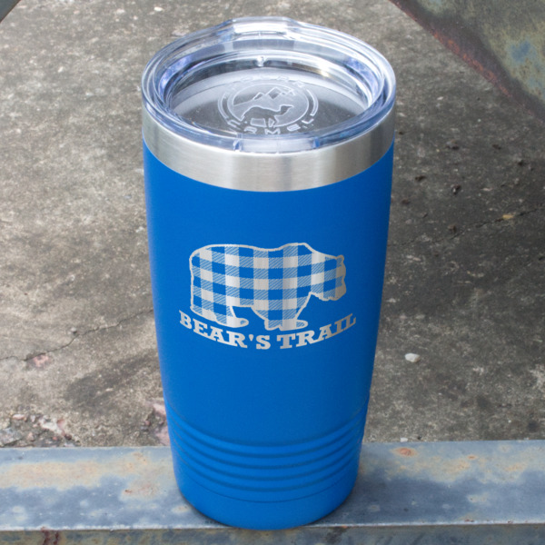 Custom Design - Blue Polar Camel Tumbler - 20oz - Angled