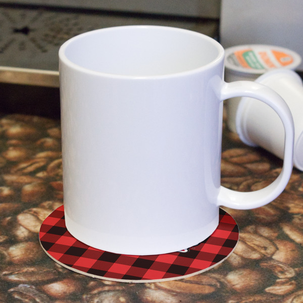 Custom Design - Round Paper Coaster - With Mug