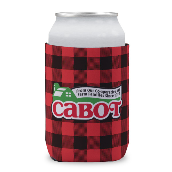 Custom Lumberjack Plaid Can Cooler (12 oz) w/ Name or Text
