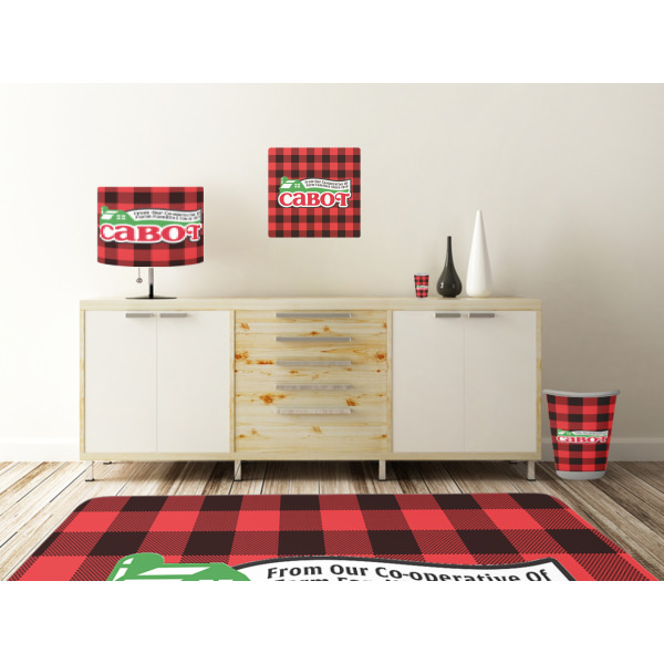 Custom Design - Square Wall Decal Wooden Desk