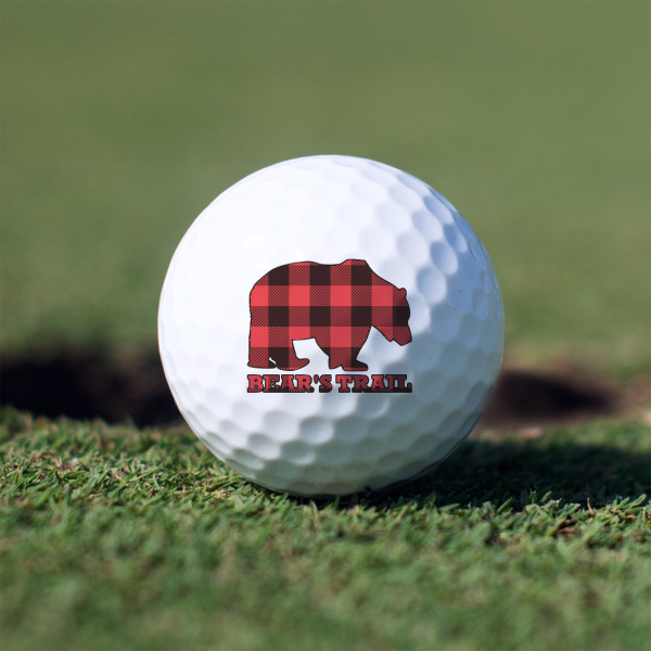 Custom Lumberjack Plaid Golf Balls - Non-Branded - Set of 3 (Personalized)
