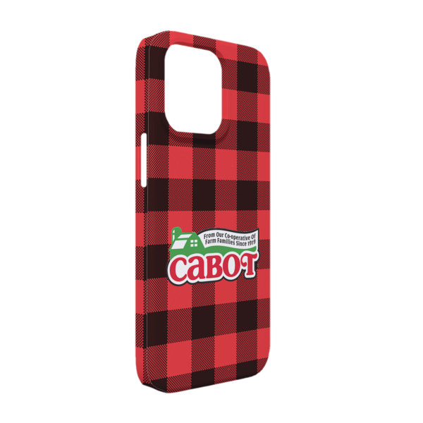 Custom Lumberjack Plaid iPhone Case - Plastic - iPhone 13 Pro (Personalized)