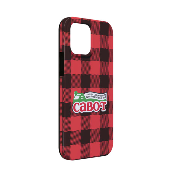 Custom Lumberjack Plaid iPhone Case - Rubber Lined - iPhone 13 Mini (Personalized)