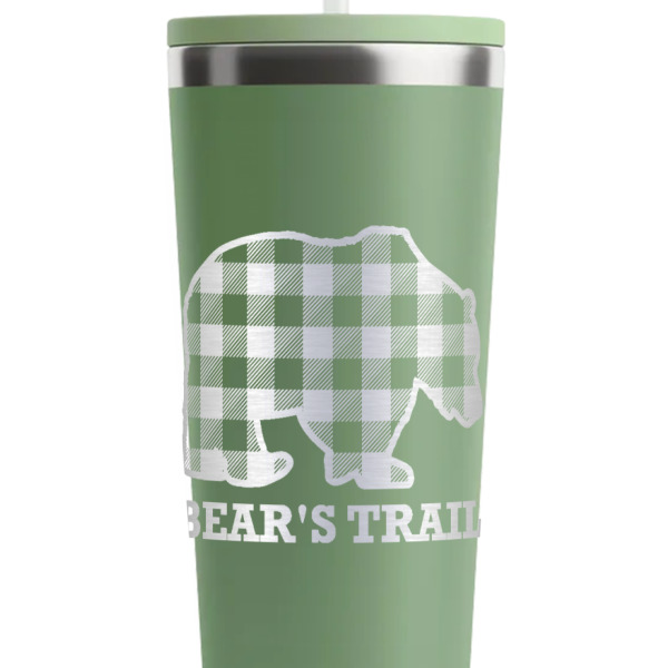Custom Design - Light Green RTIC Everyday Tumbler - 28 oz. - Close Up