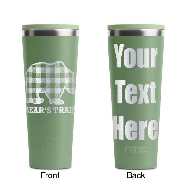 Custom Design - Light Green RTIC Everyday Tumbler - 28 oz. - Front and Back