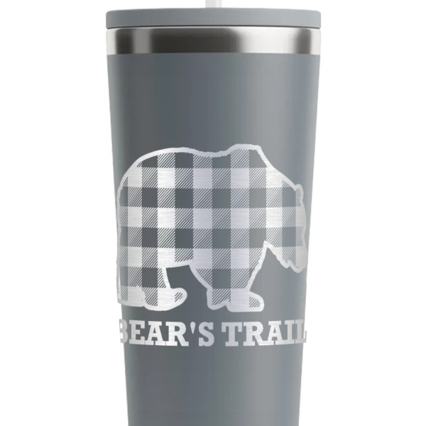 Custom Design - Grey RTIC Everyday Tumbler - 28 oz. - Close Up