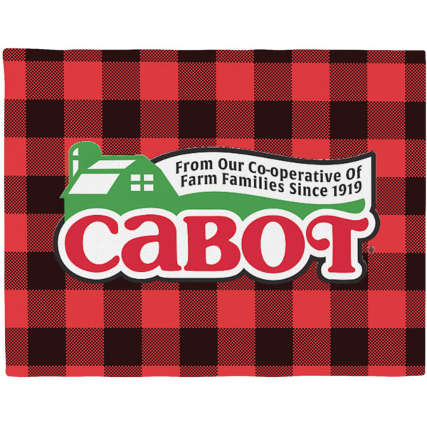 Custom Lumberjack Plaid Woven Fabric Placemat - Twill w/ Name or Text
