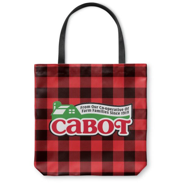 Custom Lumberjack Plaid Canvas Tote Bag (Personalized)