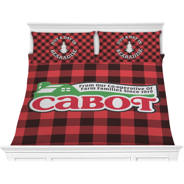 Custom Lumberjack Plaid Comforter Set - King (Personalized)