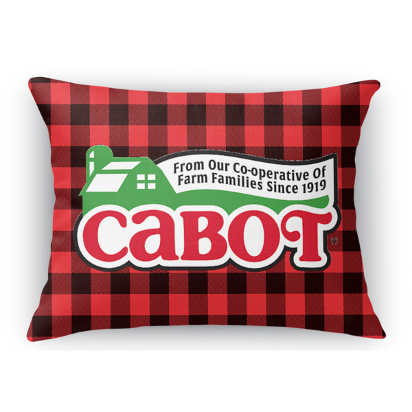 Custom Lumberjack Plaid Rectangular Throw Pillow Case (Personalized)