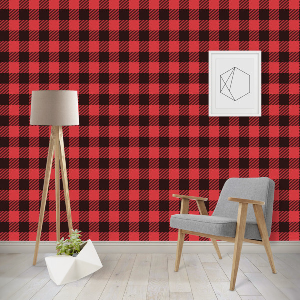 Custom Lumberjack Plaid Wallpaper & Surface Covering