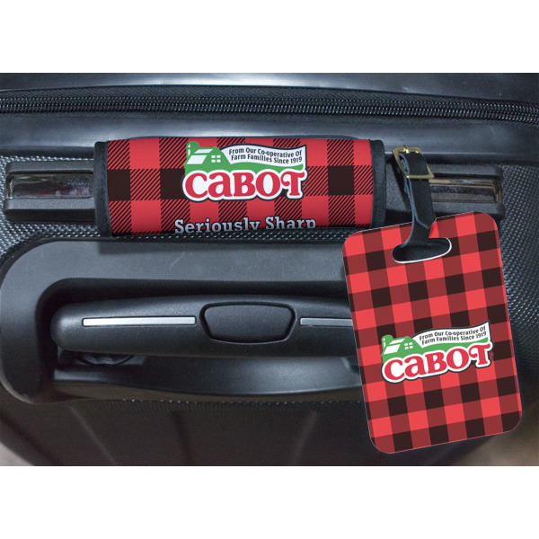 Custom Design - Luggage Wrap & Plastic Rectangular Tag - In Context
