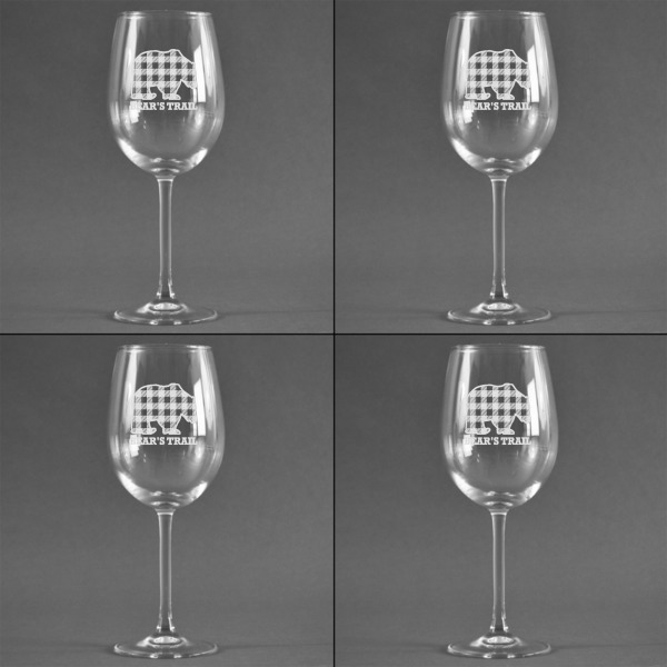Custom Design - Set of Four Personalized Wineglasses - Approval