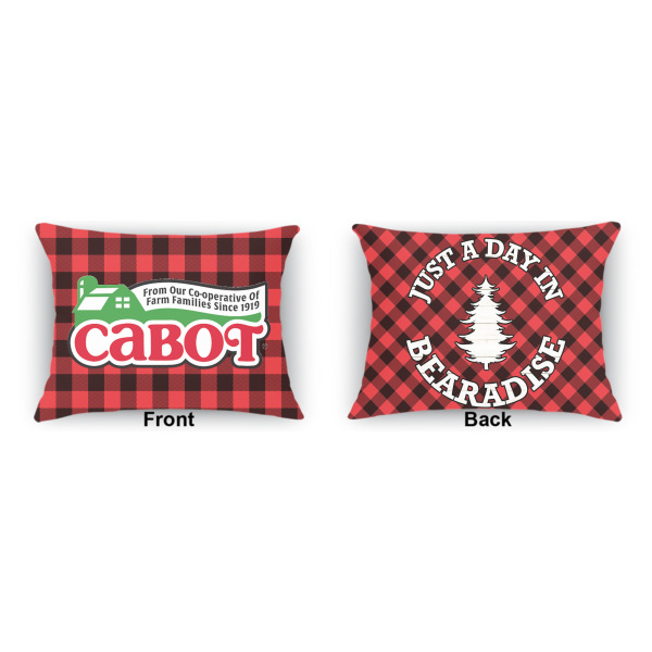 Custom Design - Outdoor Rectangular Throw Pillow (Front and Back)