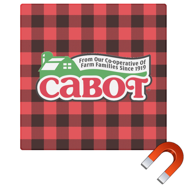 Custom Lumberjack Plaid Square Car Magnet - 6" (Personalized)