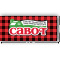 Lumberjack Plaid Cabinet Decal - Small (Personalized)