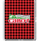 Lumberjack Plaid Cabinet Decal - Large (Personalized)