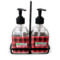 Lumberjack Plaid Glass Soap & Lotion Bottles (Personalized)