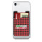 Lumberjack Plaid 2-in-1 Cell Phone Credit Card Holder & Screen Cleaner (Personalized)