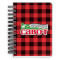 Lumberjack Plaid Spiral Notebook - 5x7 w/ Name or Text