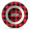 Lumberjack Plaid Plastic Bowl - Microwave Safe - Composite Polymer (Personalized)