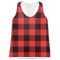 Lumberjack Plaid Womens Racerback Tank Top