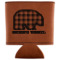 Lumberjack Plaid Leatherette Can Sleeve (Personalized)