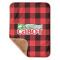 Lumberjack Plaid Sherpa Baby Blanket - 30" x 40" w/ Name or Text