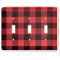 Lumberjack Plaid Light Switch Cover (3 Toggle Plate)