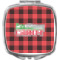 Lumberjack Plaid Compact Makeup Mirror (Personalized)