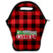 Lumberjack Plaid Lunch Bag w/ Name or Text