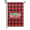Lumberjack Plaid Garden Flag (Personalized)