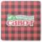 Lumberjack Plaid Square Rubber Backed Coaster (Personalized)
