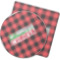 Lumberjack Plaid Rubber Backed Coaster (Personalized)