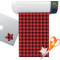 Lumberjack Plaid Sticker Vinyl Sheet (Permanent)