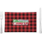 Lumberjack Plaid Rectangular Glass Lunch / Dinner Plate - Single or Set (Personalized)