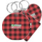 Lumberjack Plaid Plastic Keychain (Personalized)