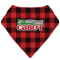 Lumberjack Plaid Bandana Bib (Personalized)