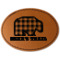 Design Your Own Faux Leather Iron On Patch - Oval