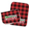 Lumberjack Plaid Burp Cloths - Fleece - Set of 2 w/ Name or Text