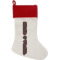 Design Your Own Red Linen Stocking