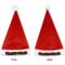 Lumberjack Plaid Santa Hat - Front & Back (Personalized)