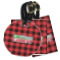 Lumberjack Plaid Plastic Luggage Tag (Personalized)