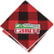 Lumberjack Plaid Cloth Napkin w/ Name or Text