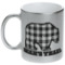 Lumberjack Plaid Metallic Silver Mug (Personalized)