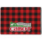 Lumberjack Plaid Dog Food Mat w/ Name or Text